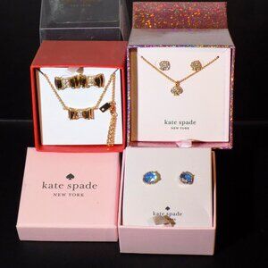 Lot 3 New Kate Space Moon River Pave, Signature Spade, Sapphire Bright Ideas